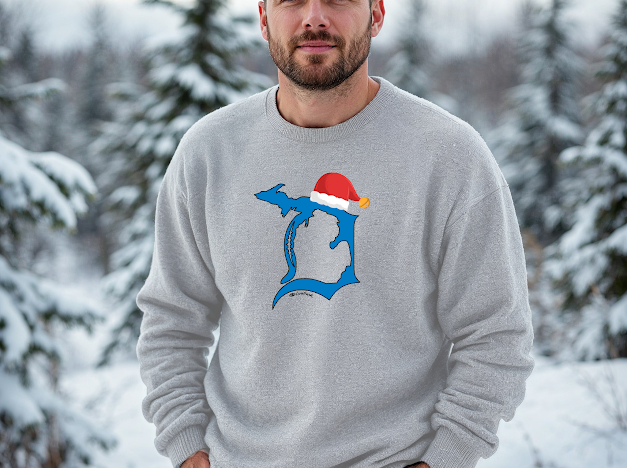 "SANTA Football In The D"Men's Classic Crew Sweatshirt Deal