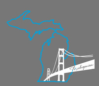 "NEW Michiganian Bridge"Men's Classic Hoodie