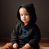 "Football In The D"Toddler Fleece Hooded Sweatshirt