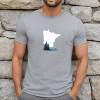 "Minnesota Vista"Men's Crew T-Shirt