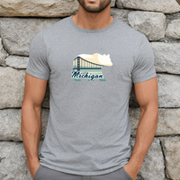 "Bear Bridge"Men's Crew T-Shirt