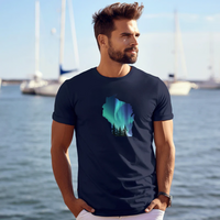 "Wisconsin Northern Lights"Men's Crew T-Shirt