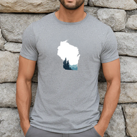 "Wisconsin Vista"Men's Crew T-Shirt