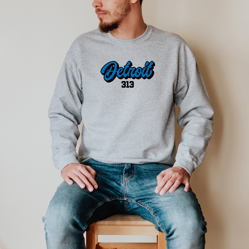 "313 Football"Men's Long Sleeve T-Shirt