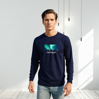 "Northern Sky"Men's Long Sleeve T-Shirt