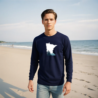 "Minnesota Vista"Men's Long Sleeve T-Shirt