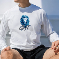 "Lion Grit"Men's Long Sleeve T-Shirt