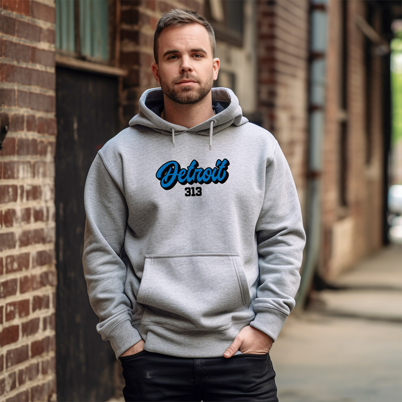 "313 Football"Men's Classic Hoodie