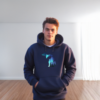 "Bridge Northern Lights"Men's Classic Hoodie