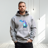 "Bridge Northern Lights"Men's Classic Hoodie