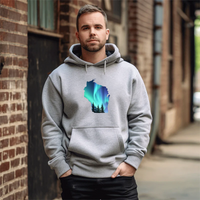 "Wisconsin Northern Lights"Men's Classic Hoodie