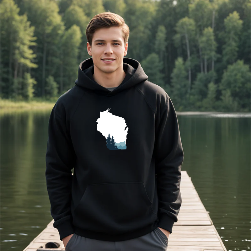 "Wisconsin Vista"Men's Classic Hoodie