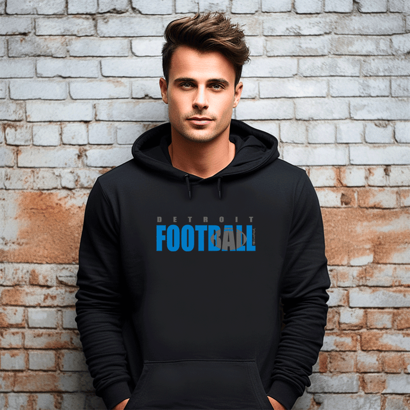 "Motown Football"Men's Classic Hoodie