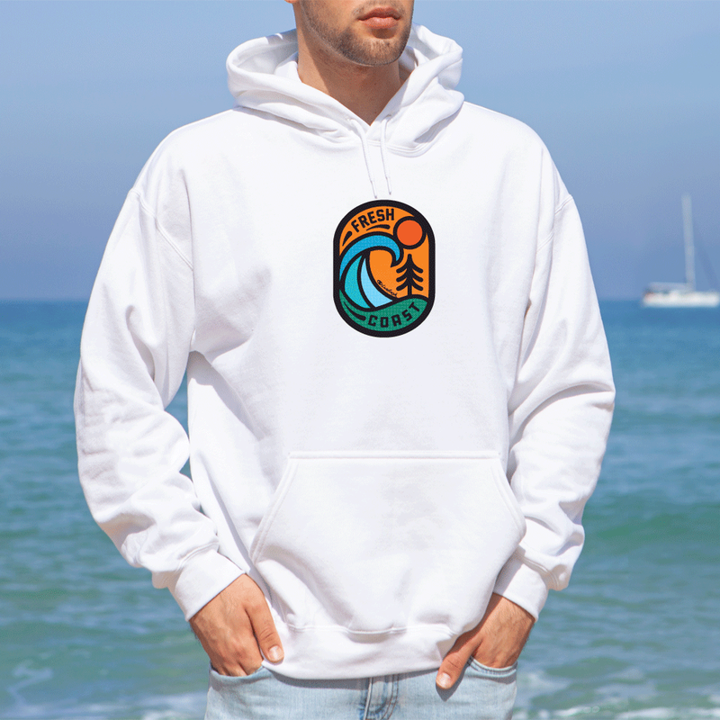 SALE "Living On The Fresh Coast"Men's Classic Hoodie