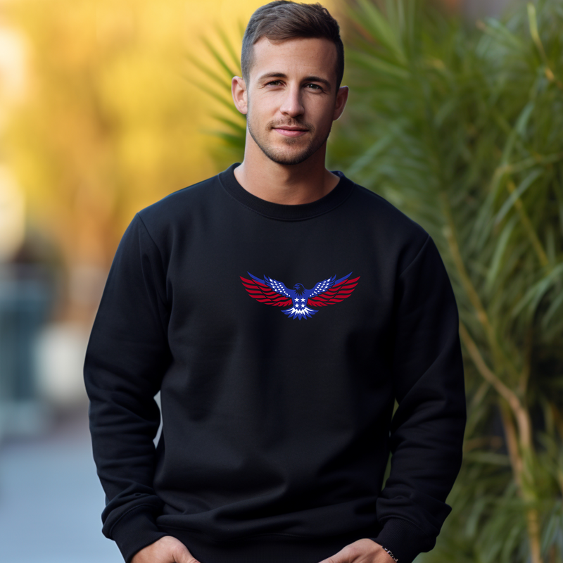 SALE "Soaring For Freedom"Men's Classic Crew Sweatshirt