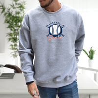 "Baseball In The D"Men's Classic Crew Sweatshirt