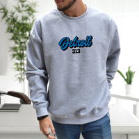 "313 Football"Men's Classic Crew Sweatshirt