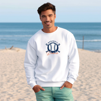 "Baseball In The D"Men's Classic Crew Sweatshirt