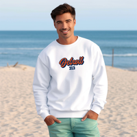 "313 Baseball"Men's Classic Crew Sweatshirt