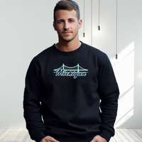 "Mackinac Bridge"Men's Classic Crew Sweatshirt