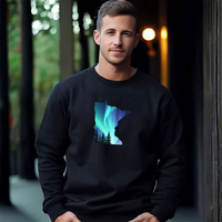 "Minnesota Northern Lights"Men's Classic Crew Sweatshirt