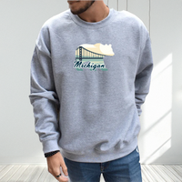 "Bear Bridge"Men's Classic Crew Sweatshirt