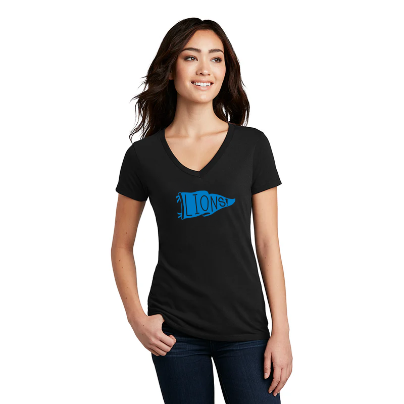 "Let's Go Lions"Women's V-Neck