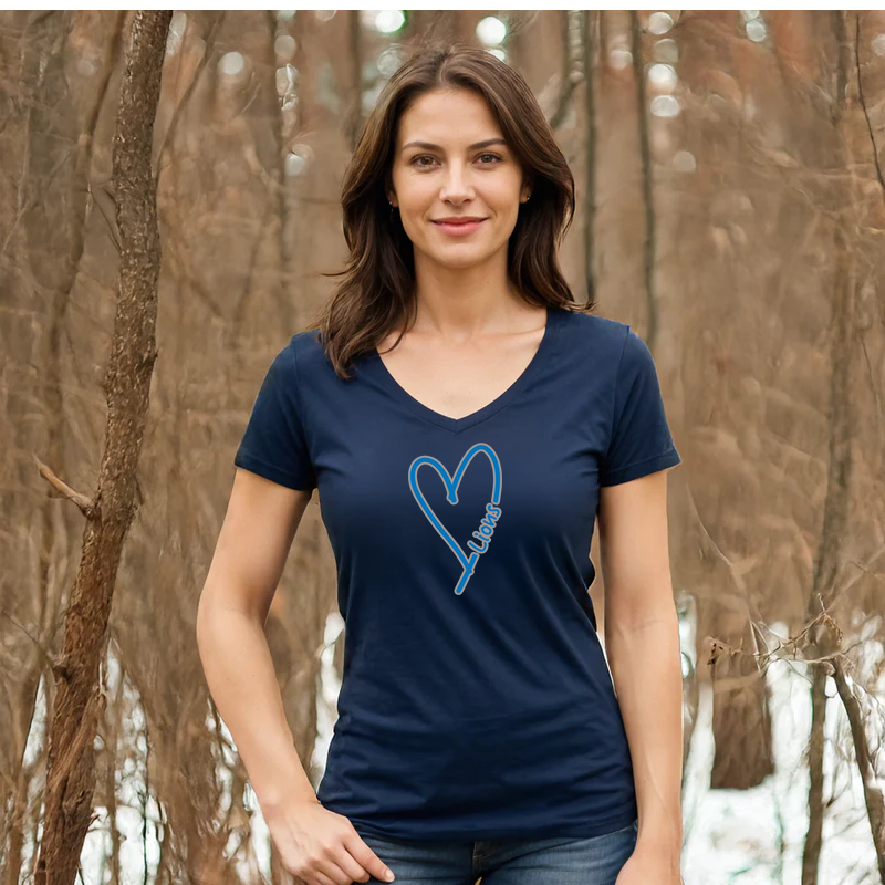 "Lion Heart"Women's V-Neck