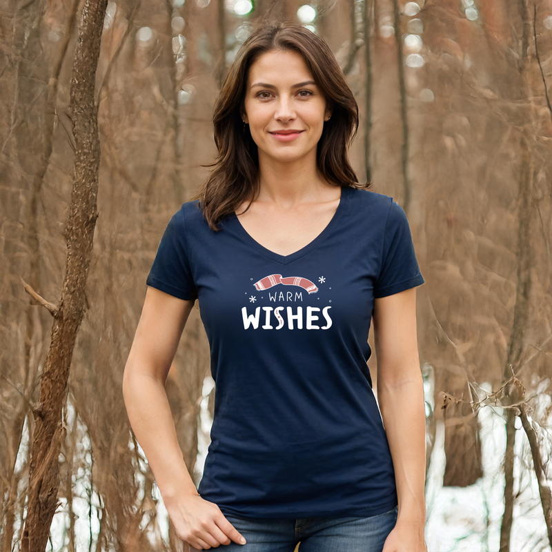 "Warm Wishes"Women's V-Neck