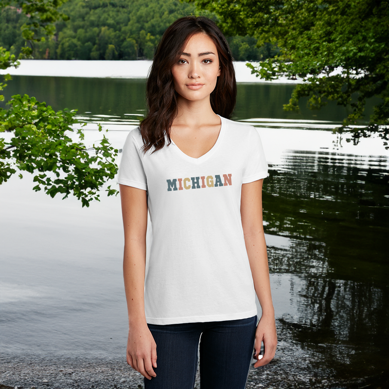 "Timeless Michigan"Women's V-Neck