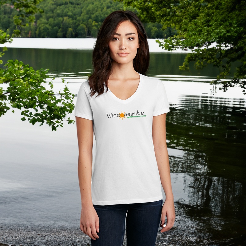 "Wisconsinite"Women's V-Neck