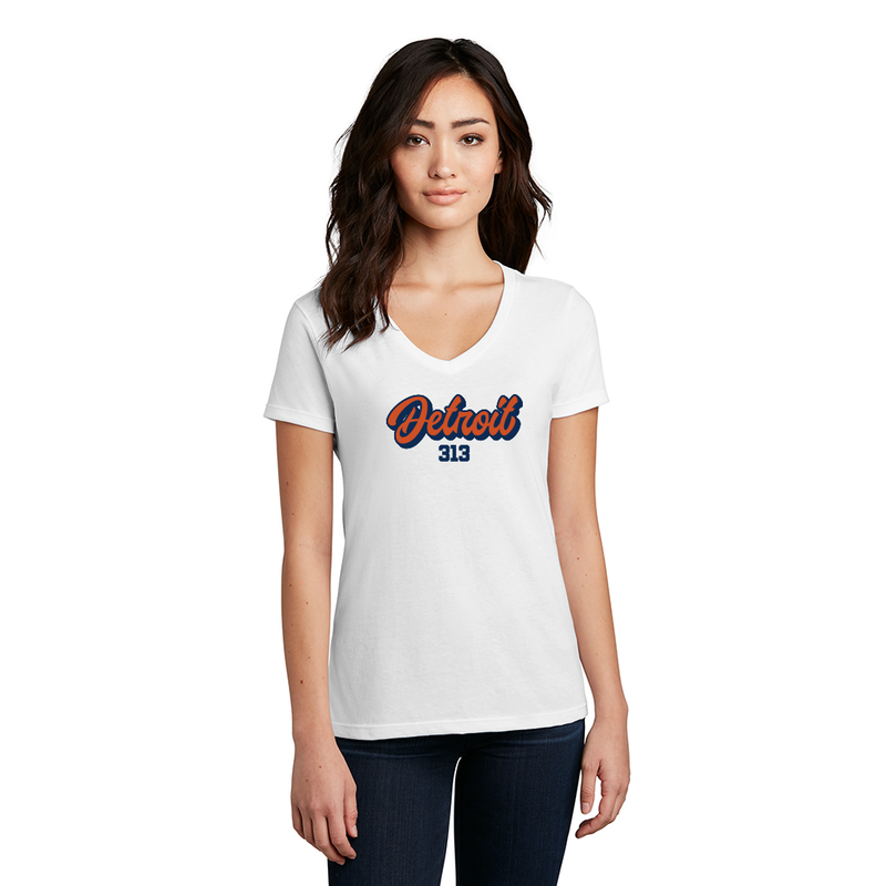 "313 Baseball"Women's V-Neck