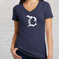 "Michigan D"Women's V-Neck