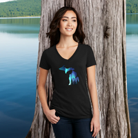 "Michigan Northern Lights"Women's V-Neck