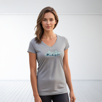 "Mackinac Bridge"Women's V-Neck