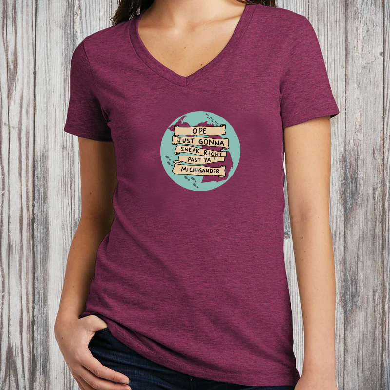 "Ope..."Women's V-Neck