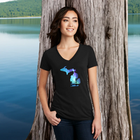 "Bridge Northern Lights"Women's V-Neck