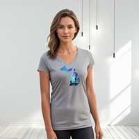 "Bridge Northern Lights"Women's V-Neck