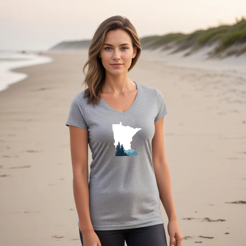 "Minnesota Vista"Women's V-Neck