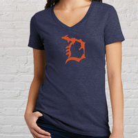 "Michigan D"Women's V-Neck