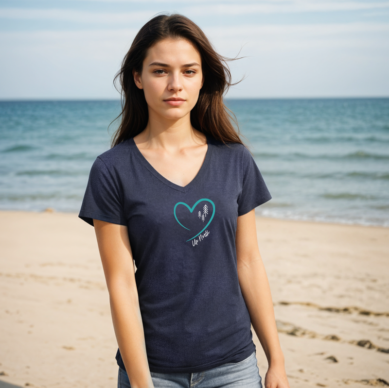 "Love The Up North"Women's V-Neck