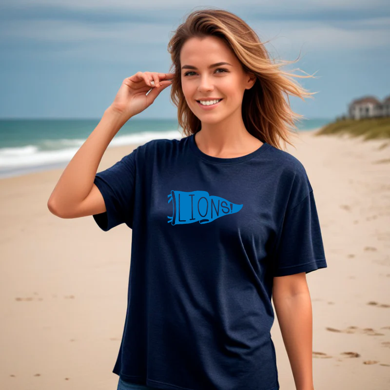 "Let's Go Lions"Relaxed Fit Crew Unisex T-Shirt