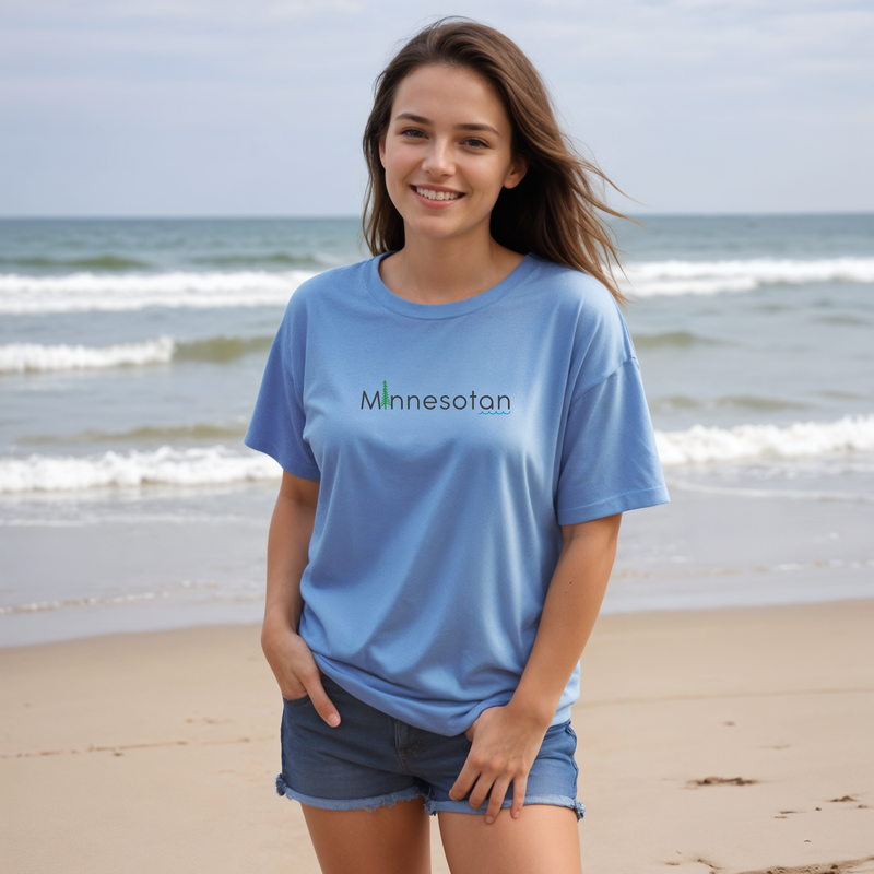 "Minnesotan"Relaxed Fit Crew Unisex T-Shirt