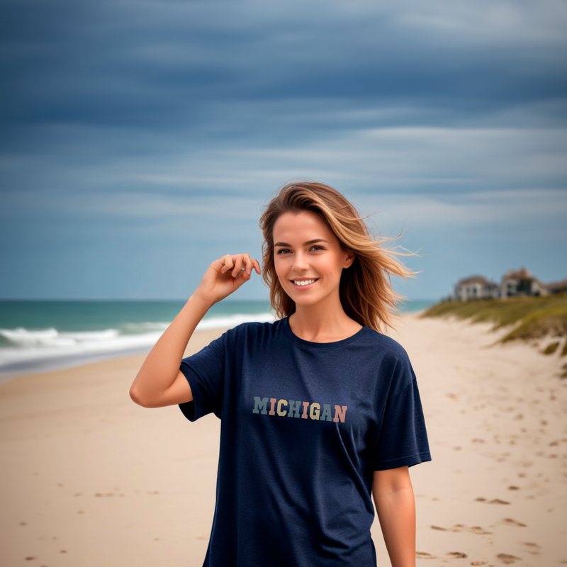 "Timeless Michigan"Relaxed Fit Crew Unisex T-Shirt