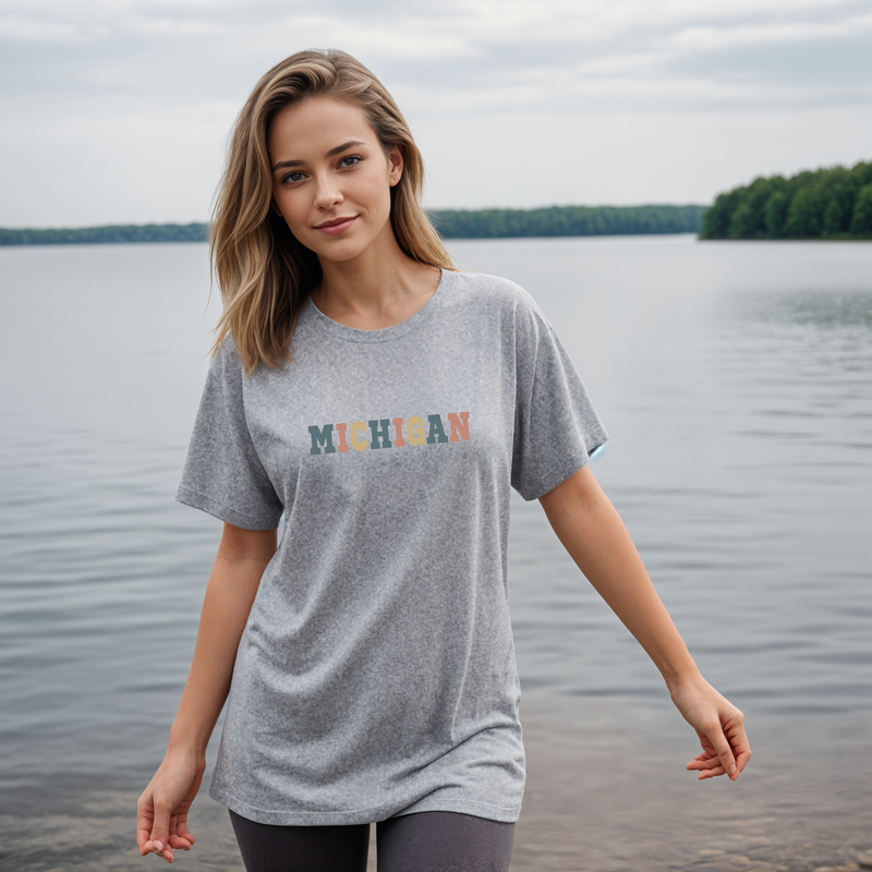 "Timeless Michigan"Relaxed Fit Crew Unisex T-Shirt