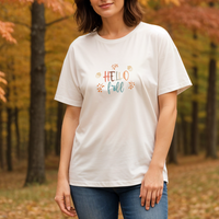 "Welcome Fall"Relaxed Fit Crew Unisex T-Shirt