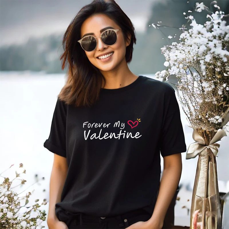 "My Valentine.... Forever"Relaxed Fit Crew Unisex T-Shirt