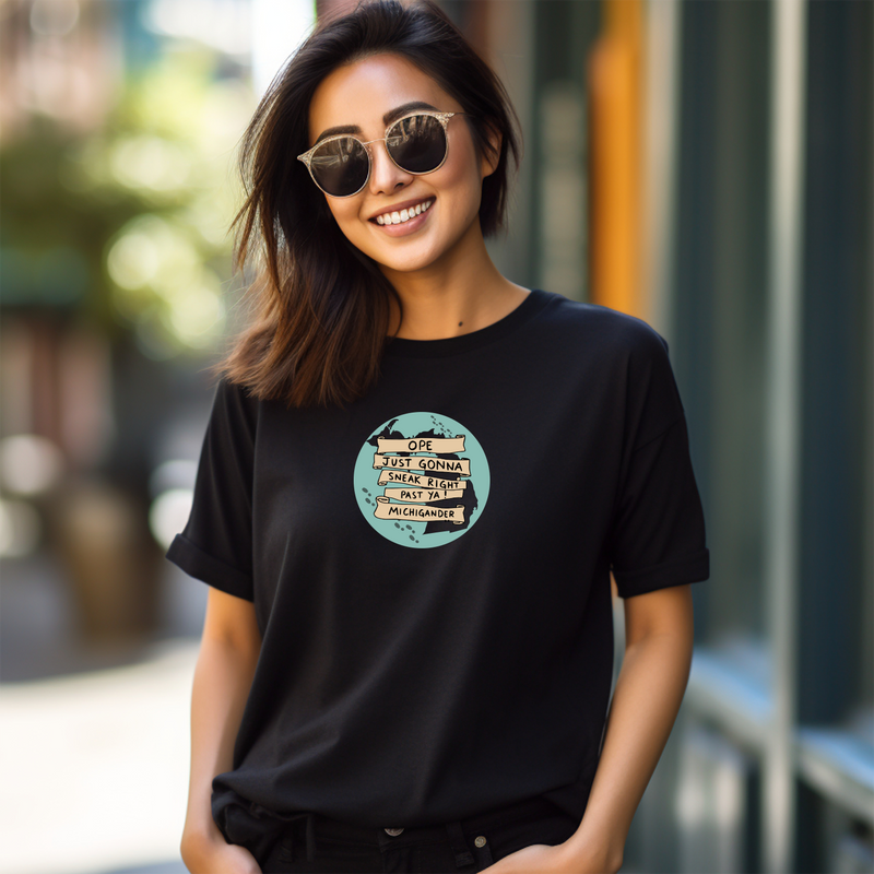 "Ope..."Relaxed Fit Crew Unisex T-Shirt