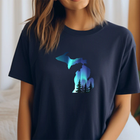 "Michigan Northern Lights"Relaxed Fit Crew Unisex T-Shirt