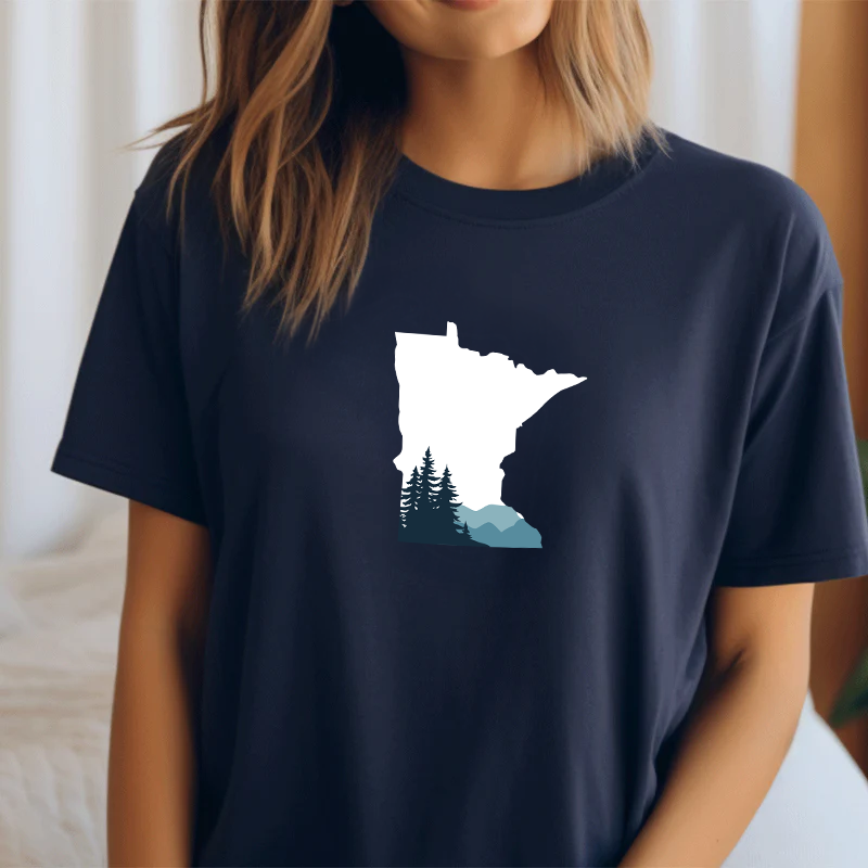 "Minnesota Vista"Relaxed Fit Crew Unisex T-Shirt